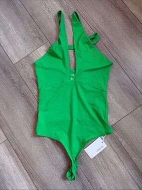 ReoRia V-Neck Bright Green Women's Bodysuit